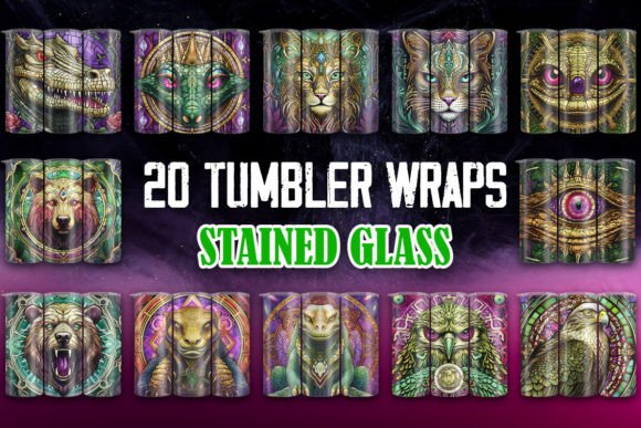 3D Animal Stained Tumbler Wraps: A Guide to Digital Sublimation Art