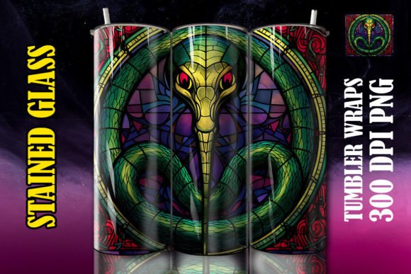 3D Black Mamba Mystical Tumbler 1: Elevating Sublimation Projects with High-Resolution Digital Art