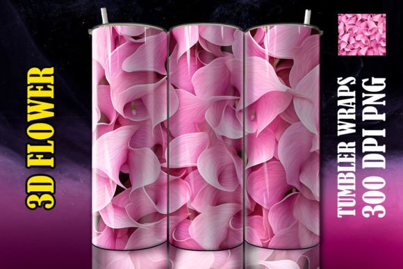 3D Calla Lilies Flower Tumbler 1: Strategic Asset Integration for Sublimation Businesses