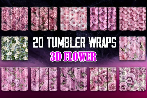 3D Flower Tumbler Wraps: Digital Design Guide