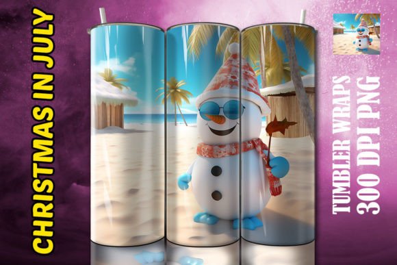 3D Frosty the Snowman Tumbler 13 Design Guide