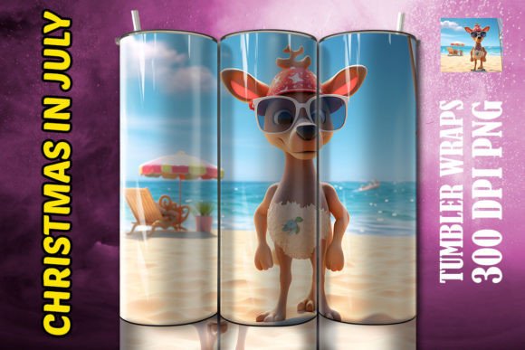 3D Nosed Reindeer Tumbler 12: Elevating Holiday Drinkware with Digital Sublimation