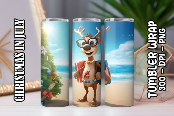 3D Nosed Reindeer Tumbler 3: A Practical Guide to Festive Sublimation Design