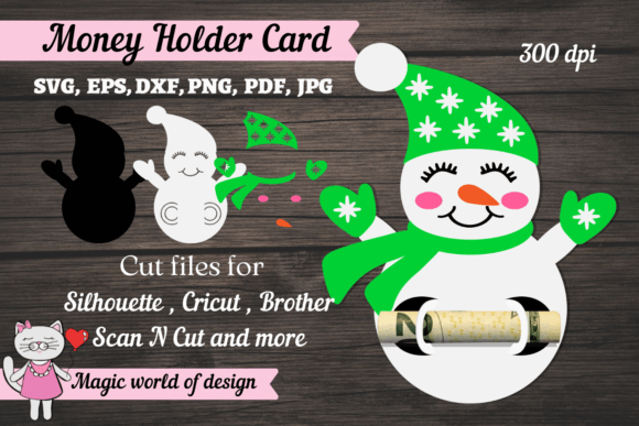 3D Snowman Boy Money Holder Design