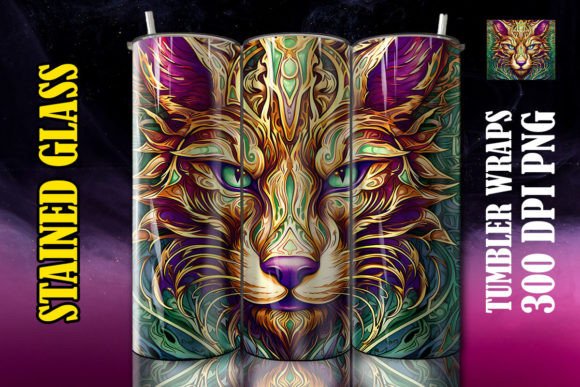 3D Wolf Mystical Tumbler 2: Digital Sublimation Design