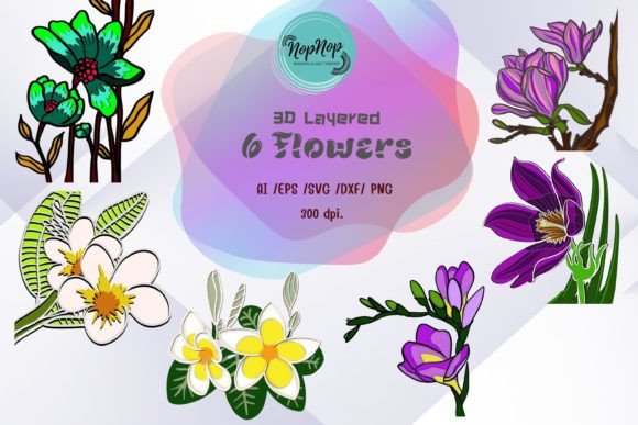 Elevating Digital Craftsmanship: The Strategic Value of the 6 Flowers 3D Layered Set