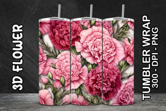 Evaluating the 3D Carnations Flower Tumbler Design for Sublimation Projects