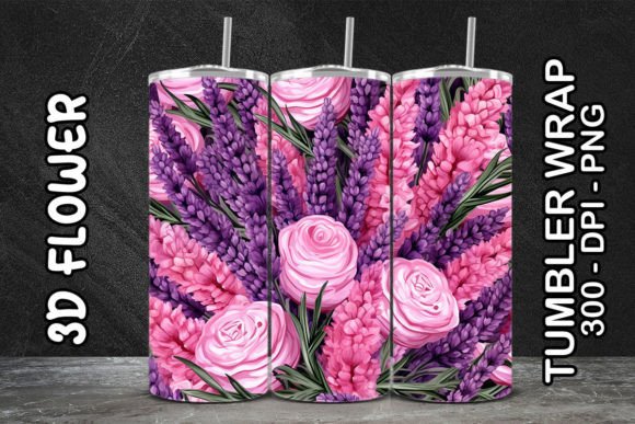Evaluating the 3D Lavender Flower Tumbler 1 Digital Asset for Sublimation