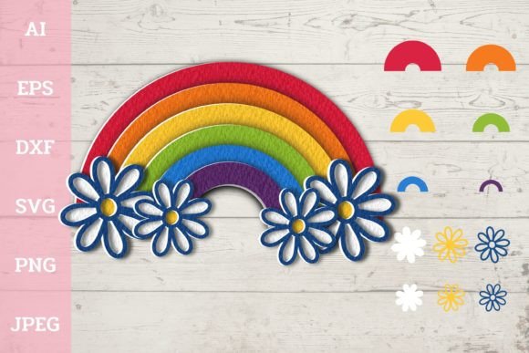 Evaluating the 3D Pride Rainbow Digital Cut File