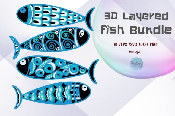Integrating the 3D Layered Fish Set Bundle Into Creative and Commercial Workflows