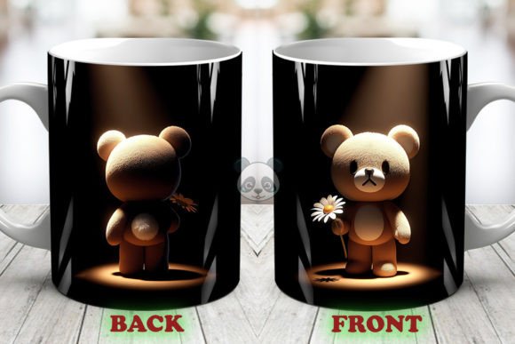 Mastering Sublimation Design with the Teddy Bear Both Side 3D Mug Wrap